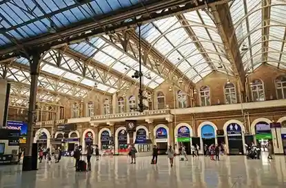 Charing Cross station frontage in central London