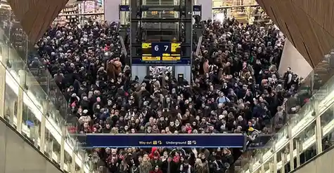 London Bridge station and the City of London skyline