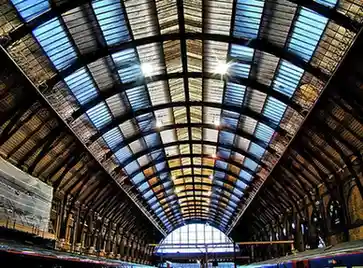 Paddington station train shed